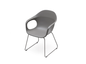 ELEPHANT - Recycled plastic chair with armrests by Kristalia