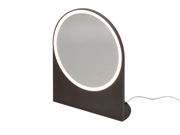 NOVEL - Table-top mirror with integrated lighting by Kristalia