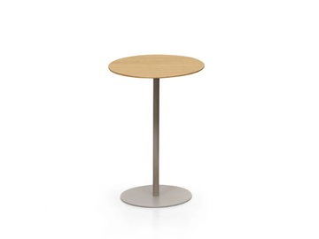 TAG - Round wooden high side table by Kristalia