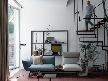 TENSO - 3 seater sectional fabric sofa by Kristalia