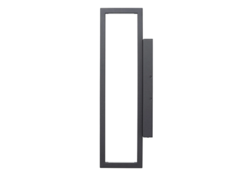 RECTANGLE - LED stainless steel wall lamp by Kristina Dam Studio