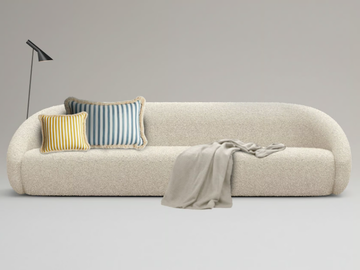 APPER - 3 seater fabric sofa by La Cividina