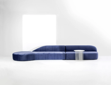 GUEST - Sectional fabric sofa by La Cividina