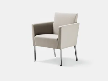 HOLIDAY - Upholstered easy chair with armrests by La Cividina