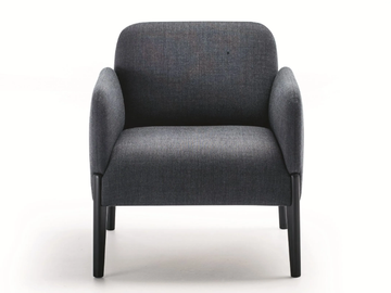 JOIN - Upholstered guest chair with armrests by La Cividina