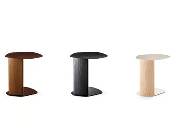 KEISHO - Steel and wood side table by La Cividina