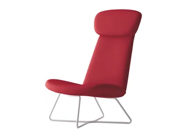 MYPLACE - Sled base armchair with headrest by La Cividina