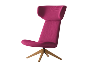 MYPLACE - Swivel wing armchair with headrest by La Cividina