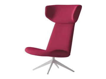 MYPLACE - Swivel wing armchair with headrest by La Cividina