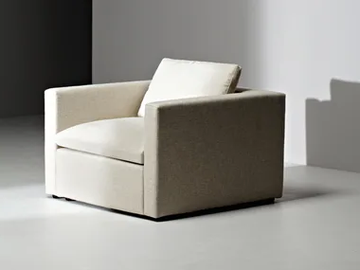 PUZZLE - Fabric armchair with armrests by La Cividina