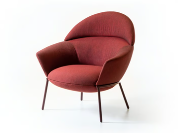 SWALE - Fabric armchair with armrests by La Cividina