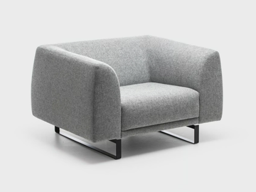 TAILOR - Sled base fabric armchair by La Cividina