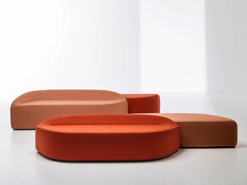 WAVES - Upholstered modular bench by La Cividina