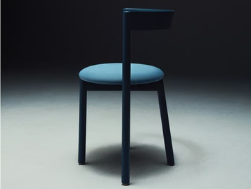 APRIL - Solid wood chair with integrated cushion by La Manufacture