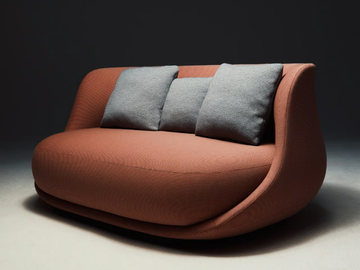 LIAISON - Fabric or leather sofa by La Manufacture