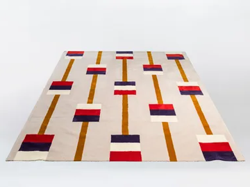 PLAYTIME ABACUS - Rectangular wool rug with geometric shapes by La Manufacture