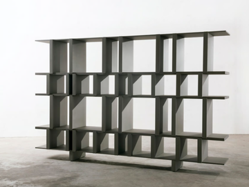 PYRITE - Double-sided modular wooden bookcase by La Manufacture