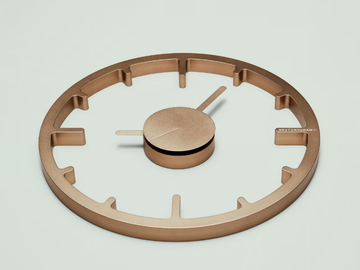 REAL - Wall-mounted aluminium clock by La Manufacture