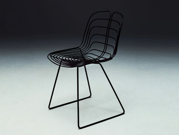 WIRED - Sled base steel chair by La Manufacture