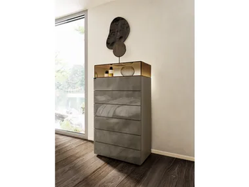 36E8 GLASS 1905 - Glass chest of drawers by Lago