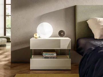 AIR 0770 - Bedside table with drawers by Lago