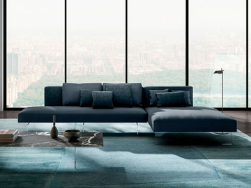 AIR - 0819 - Modular sofa with chaise longue by Lago