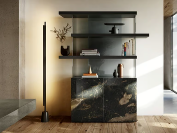 AIR - 1464 - Open freestanding marble bookcase by Lago