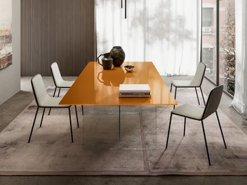 AIR GLASS - Glass table by Lago