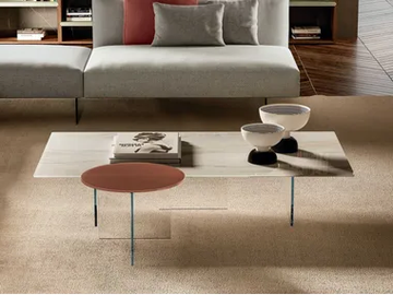 AIR XGLASS - Rectangular coffee table by Lago