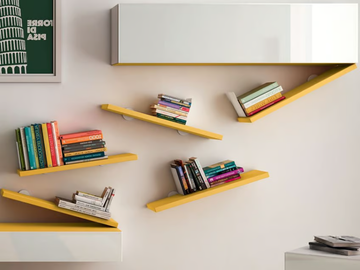 DIAGOLINEA - Wooden wall shelf by Lago