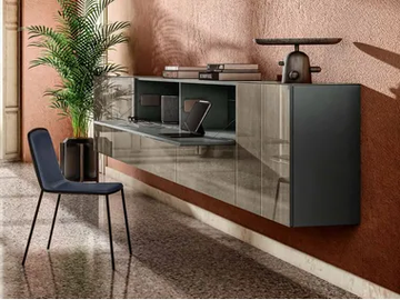 HOME OFFICE 1286 - Suspended modular sideboard by Lago