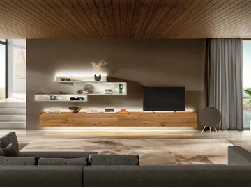 LAGOLINEA 1234 - Sectional storage wall by Lago