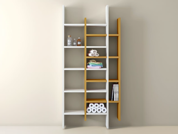 LAGOLINEA - Wooden bathroom wall shelf by Lago