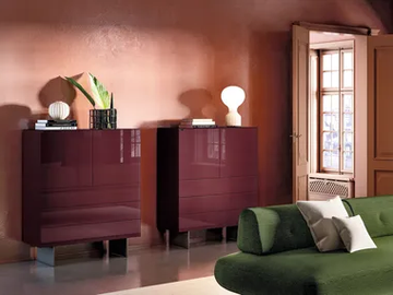 MATERIA 1016 - Glass sideboard by Lago