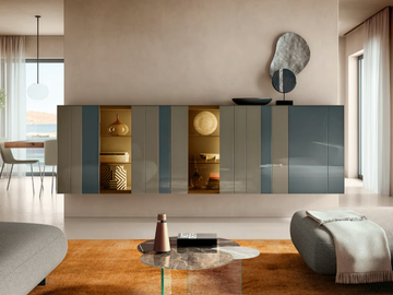 N.O.W. 1383 - Suspended glass sideboard by Lago