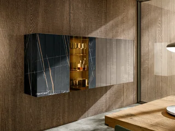 N.O.W. 1384 - Suspended glass sideboard by Lago