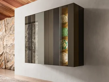 N.O.W. 1388 - Suspended glass highboard by Lago