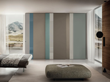 N.O.W. QUICK SLIDING 1170 - Sectional wardrobe with sliding doors by Lago