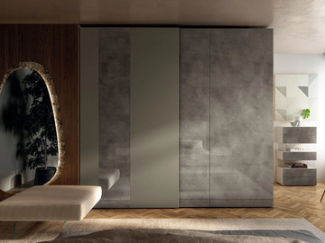 N.O.W. QUICK SLIDING 1172 - Sectional wardrobe with sliding doors by Lago