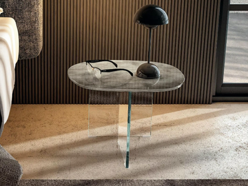 PLEASURE 1417 - 1418 - 1419 - Glass coffee table / bedside table by Lago