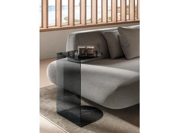TELL - Glass side table by Lago
