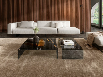 UPGLASS - Low glass coffee table by Lago