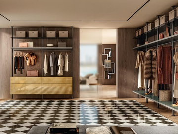 VISTA 1185 - Sectional walk-in wardrobe by Lago