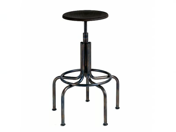 INDUSTRIE - Iron stool height-adjustable by Lambert