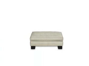 MARVIN - Upholstered fabric footstool by Lambert