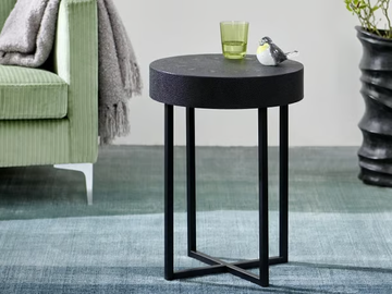 PASCAL - Round metal side table by Lambert