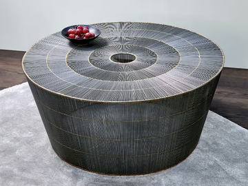 THOBAN - Round wire mesh coffee table by Lambert