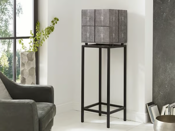 TREASURE - Steel and wood highboard with doors by Lambert