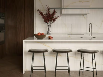 CRISTALLO GOLD LUCIDATO STARLIT - Laminam® wall tiles with marble effect by Laminam