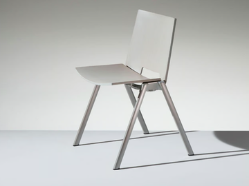 HL³ - Stackable wooden reception chair by LAMM
